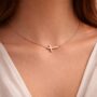 Cross Necklace Rose Gold